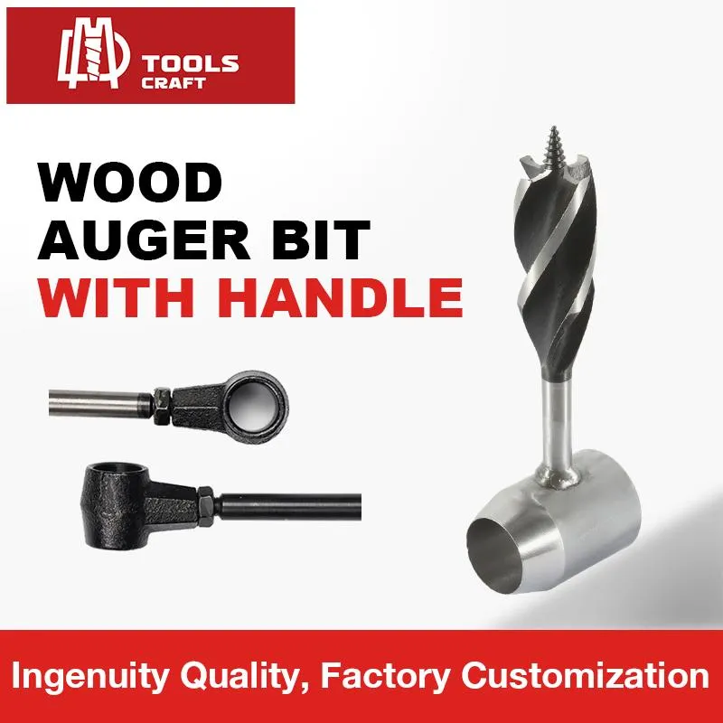 Punta da trapano per coclea per legno ad anello per uso manuale per la perforazione del legno